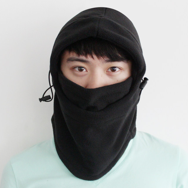 Winter riding outdoor cold-proof bicycle electric bicycle fleece hat mask windproof and dust-proof headgear face mask neck scarf for men and women