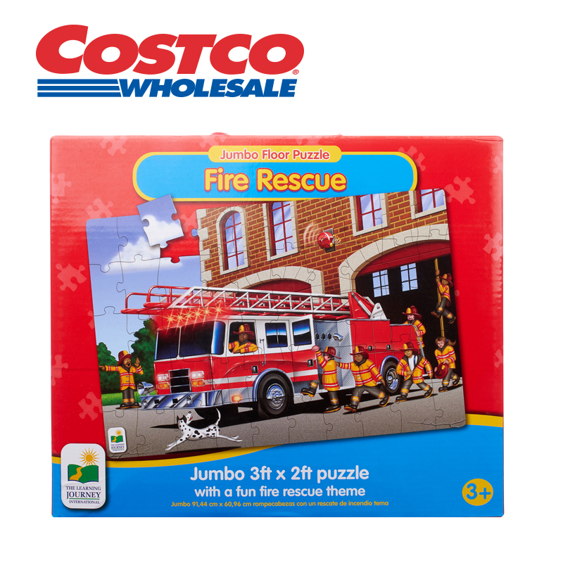 THE LEARNING JOURNEY地板大拼图 消防英雄 益智拼板 玩具Costco