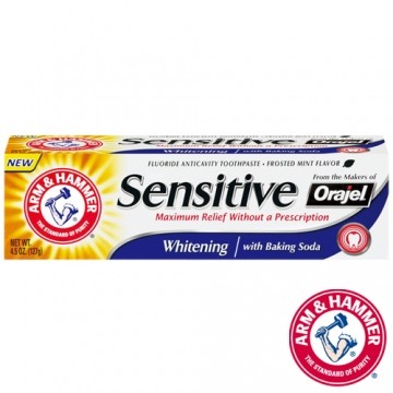 ARM&HAMMER 小苏打抗敏牙膏-亮白配方  12艾禾美台湾官网直邮进口