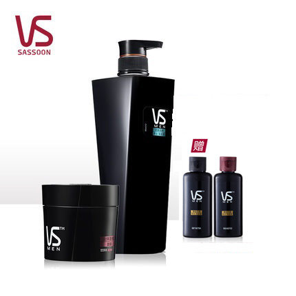 VS沙宣 清爽劲醒男士洗发露700ml+发蜡50g+随机旅行装 宝洁正品
