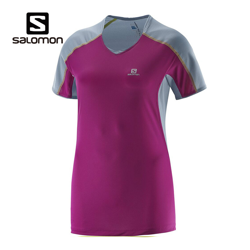 春夏新品 SALOMON/萨洛蒙 女款跑步短袖T恤 372142