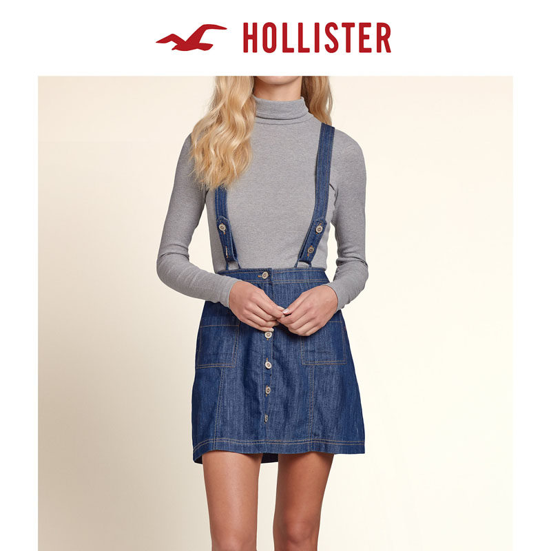 Hollister 必备款修身圆翻领套衫 女 99113