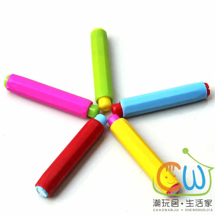 Small blackboard dust-free environmentally friendly and healthy bright colour chalk sleeve clip extension Changer with chalk single price