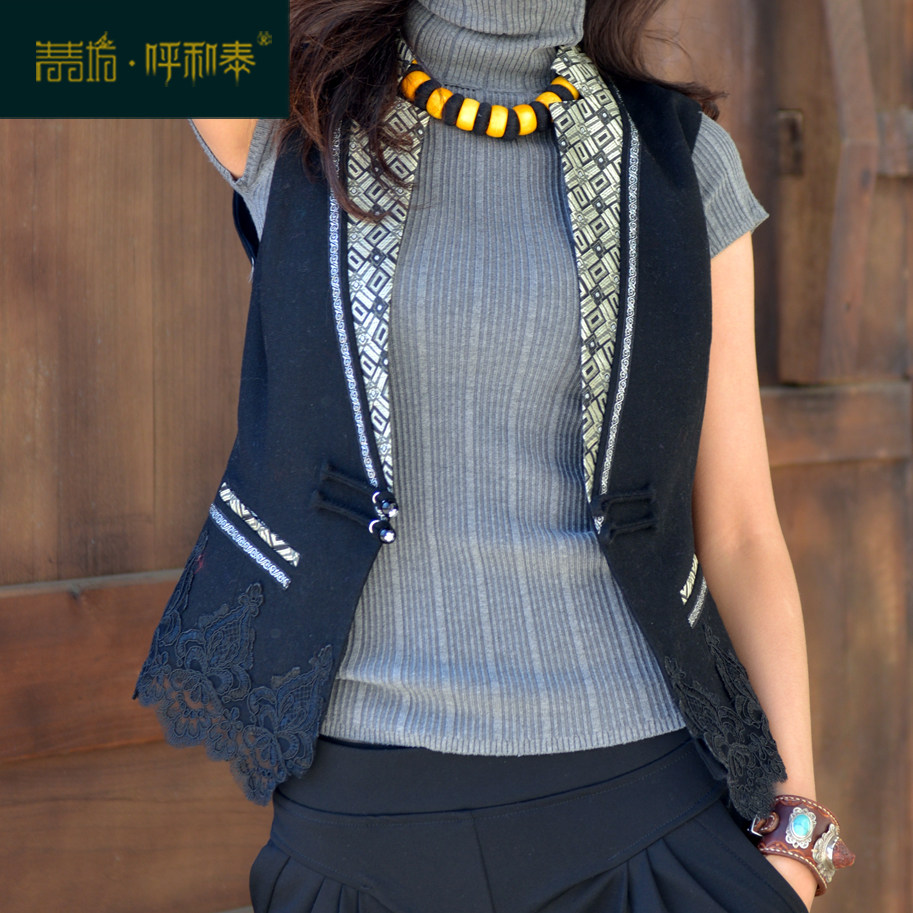 (Qingzangfang Fair and Tai) Custom Mongolian Elements Shoulder Handcrafts Sale Original Design