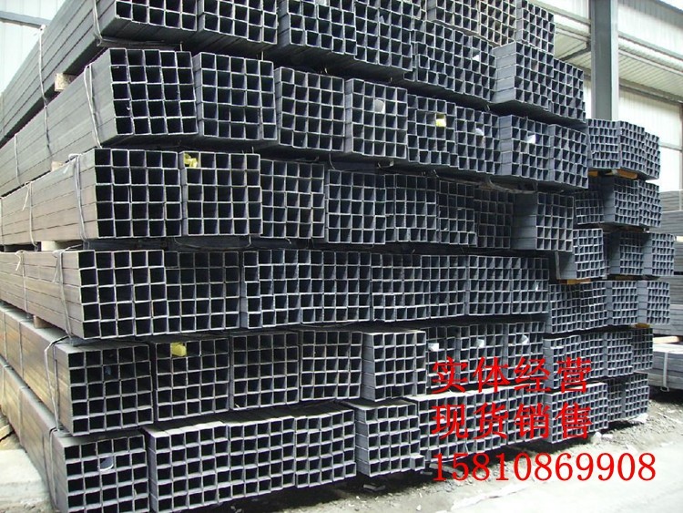 Iron square pass 50*50 60*60 80*80 Iron square pipe exhibition Square moment steel pipe Beijing steel spot