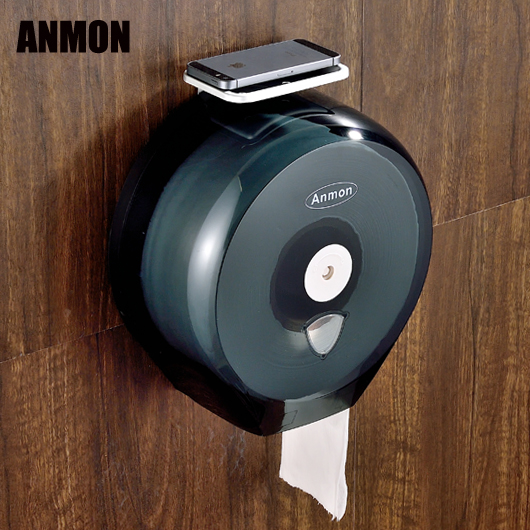Anmon hotel toilet plastic roll carton large roll paper holder toilet paper holder waterproof large tray paper box tissue holder
