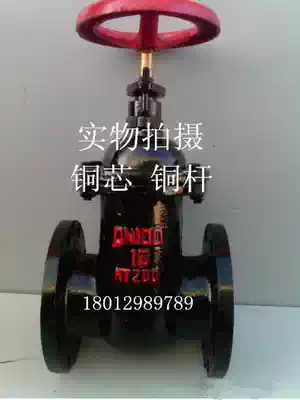 FZ45T-16 civil air defense special protective gate valve copper rod copper core dark rod flange gate valve DN50 65 80 100