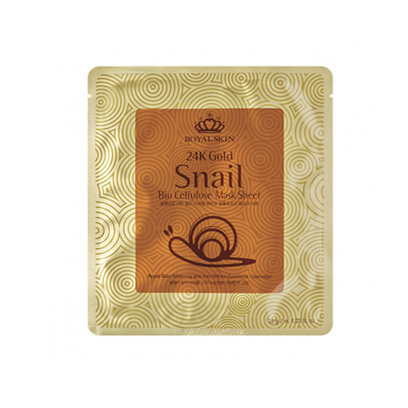 Royal Skin皇冠 24K黄金蜗牛生物纤维面膜35g/片