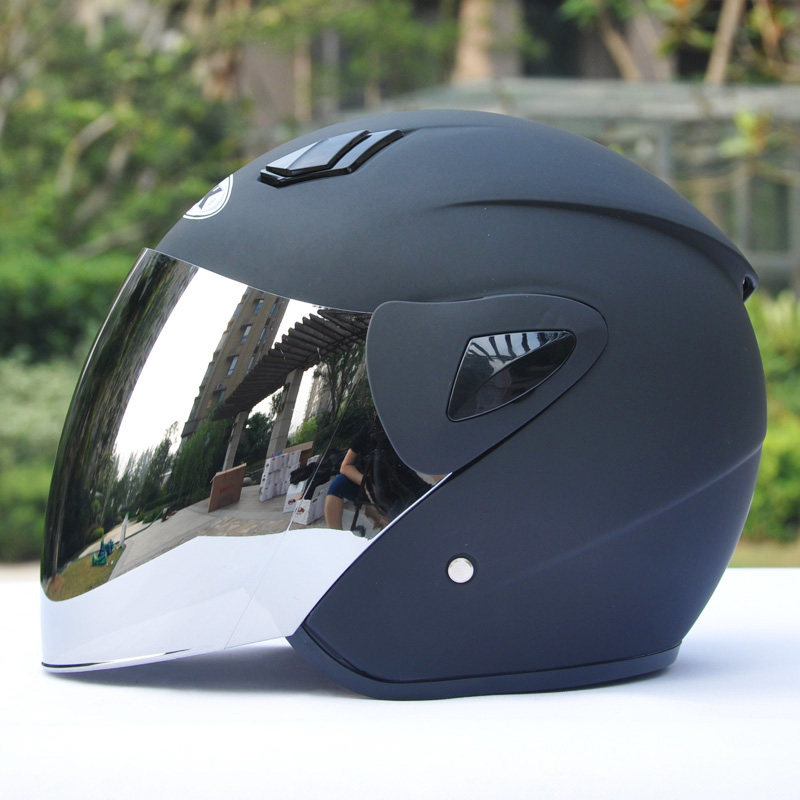 AK AiKai helmet men's electric vehicle women's battery motorcycle helmet half helmet winter battery car four seasons warm half cover