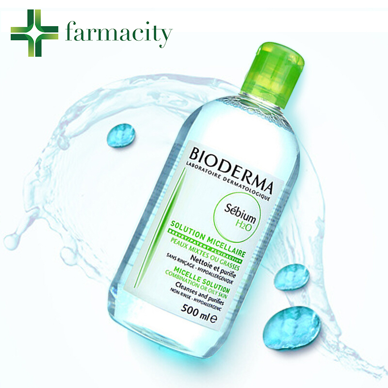 Bioderma/贝德玛卸妆水 深层清洁快速洁肤液控油补水500ml蓝水