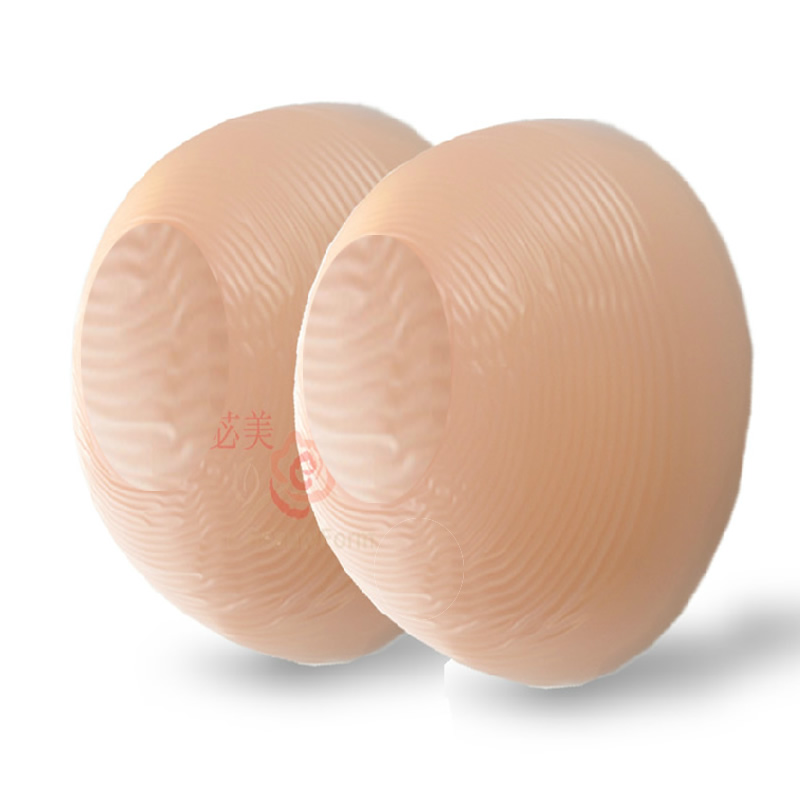 Ximei round two-piece prosthetic silicone prosthetic breast prosthetic breast CD cross-dressing prosthetic breast pseudo-mother 1200 grams send bra