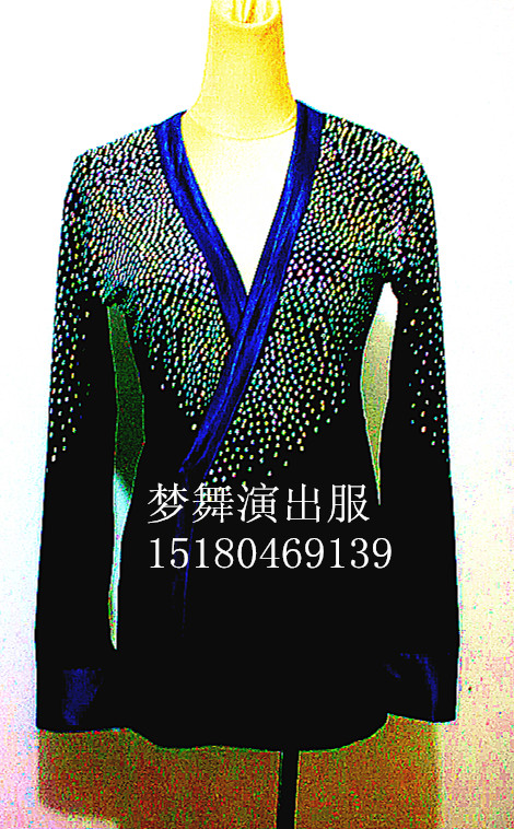 Men's white red black bullfighting cha-cha denim performance suit Latin competition suit new A0026