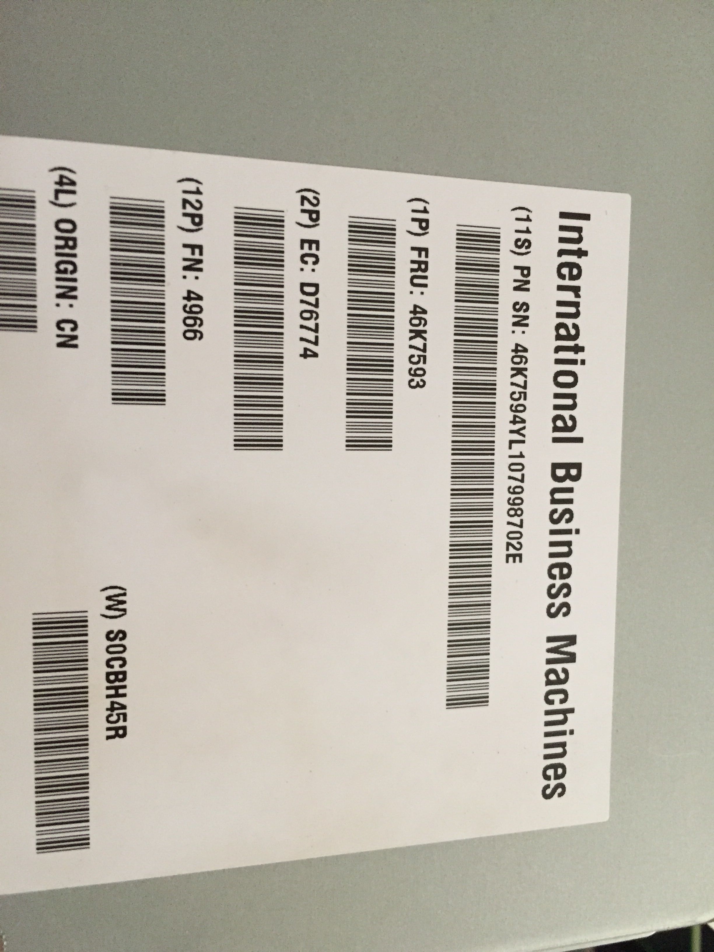 Original disassembly machine 07P4965 46K7593 IBM P6 550 2w4 2G IBM 4966