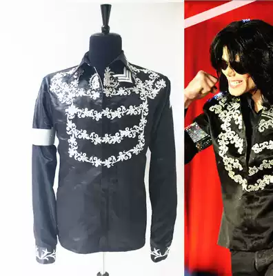 ★MJ★Michael JacksonThis is it black comeback launch double print shirt