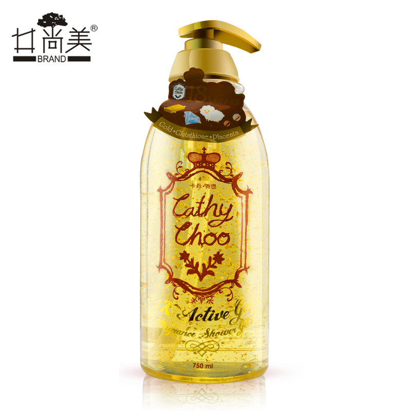 井尚美 卡丹香巴 24K金箔沐浴露 嫩白保湿 香味持久 750ML 正品