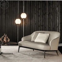 LESLIE Sillón tapizado thiết kế sofa hình sáng tạo sofa nội thất nghệ thuật Bắc Âu salon gỗ