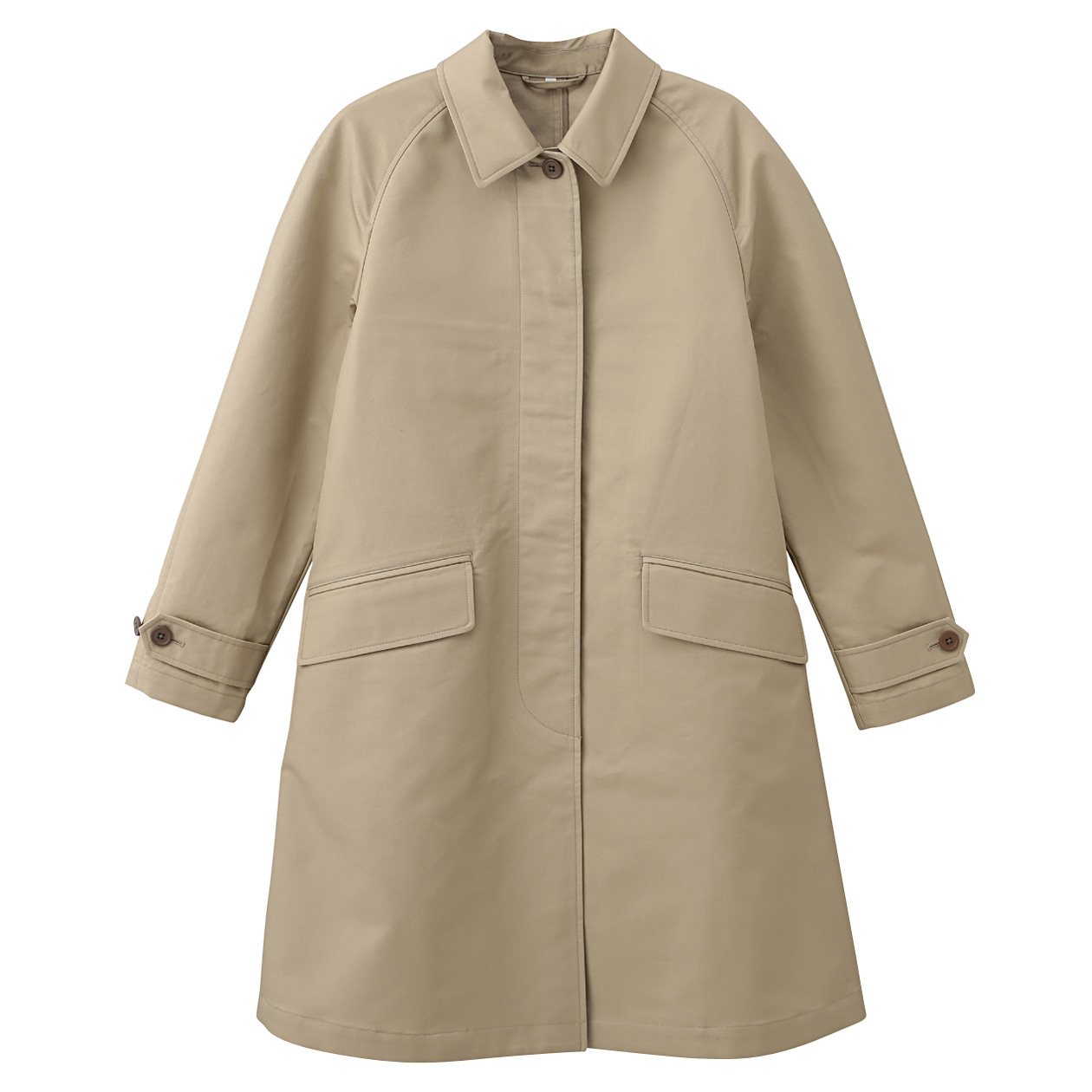 无印良品MUJI 女式 棉斜纹大衣