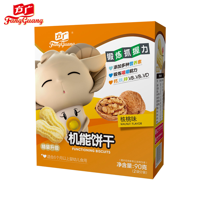 方广宝宝机能饼干 核桃味90g