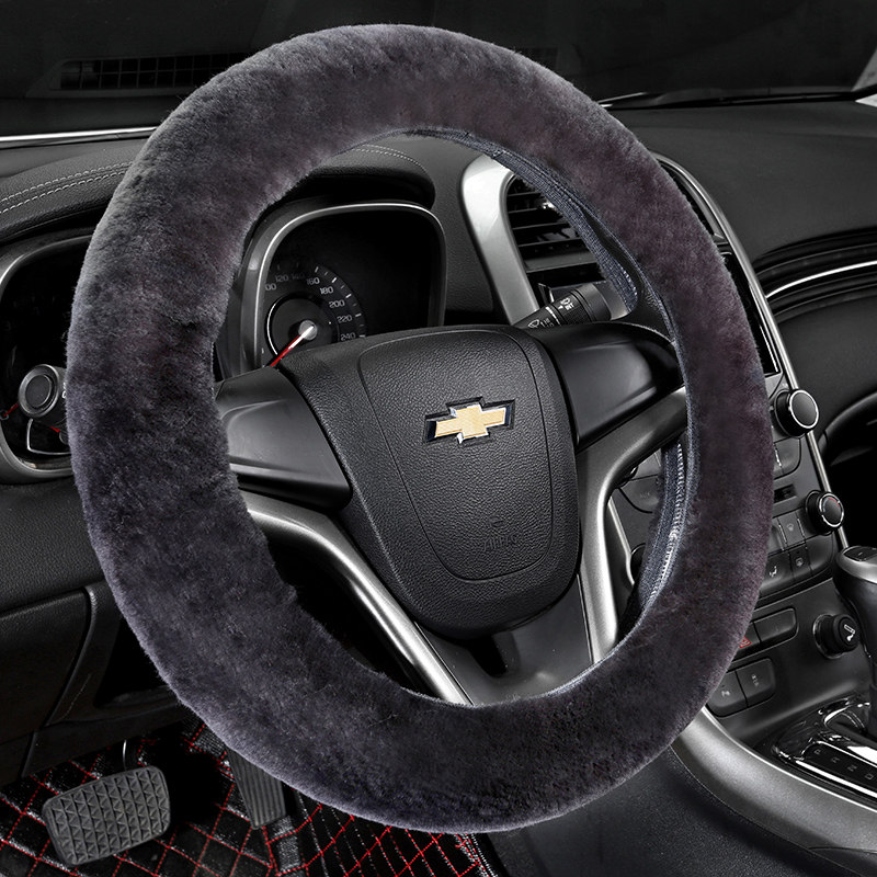 雪佛兰迈锐宝科帕奇创酷景程科鲁兹冬季汽车方向盘套羊毛绒把套