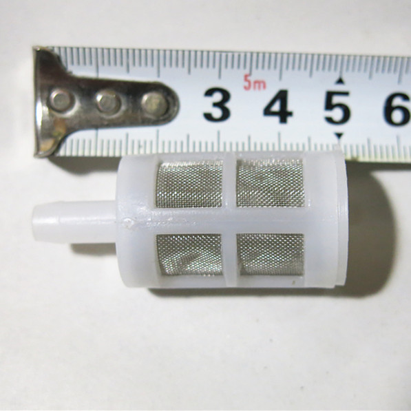 Small filter filter Interface outer diameter 6 mm 6mm 6mm length 5 cm stainless steel mesh surface