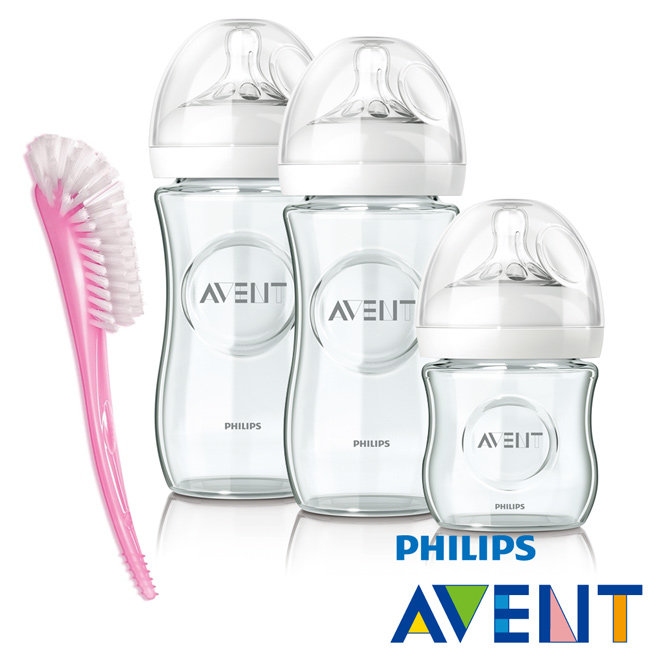 PHILIPS AVENT 飞利浦 新安怡 亲乳感玻璃奶瓶特惠组(粉)