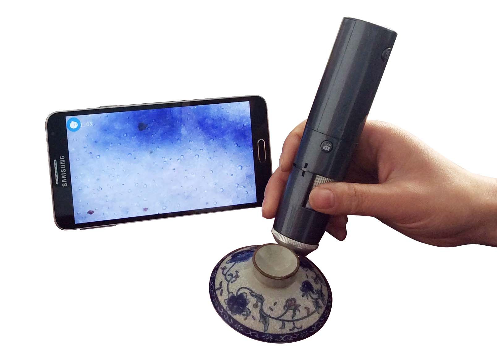 Antique collection identification tool microscope WIFI connected to mobile phone tablet 600 times to see calligraphy and painting ceramic bubbles
