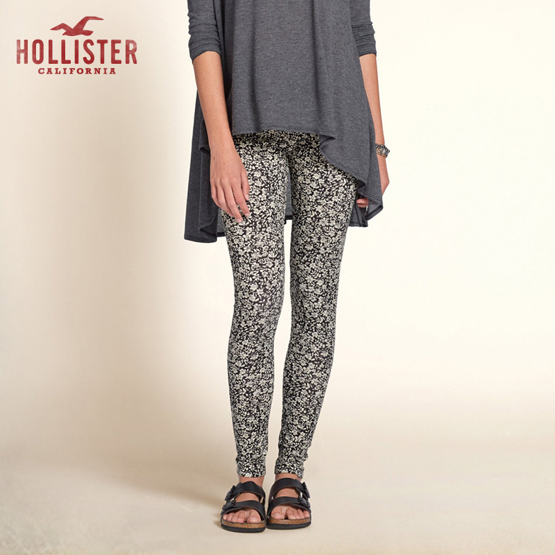 Hollister 图案打底裤 女 84914