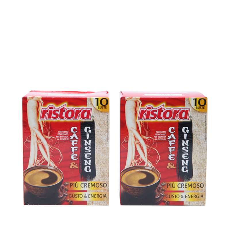 意大利原装进口 RISTORA 速溶人参咖啡 意式浓香100g*2盒