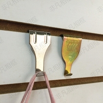  Seamless thickened silver hook oil painting exhibition slot board hanging painting hook crossing color S hook Photo frame accessories 100