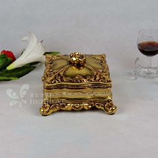 Сувенир Роза Золотой лист коробка для