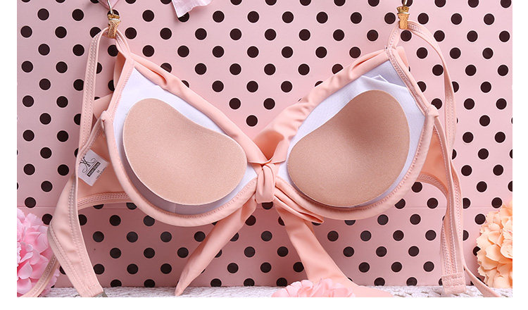 Swimsuit cushion female breast stickup chest cushion thickened sponge adhesive pad inserts in bikini Swimming cups chest patch