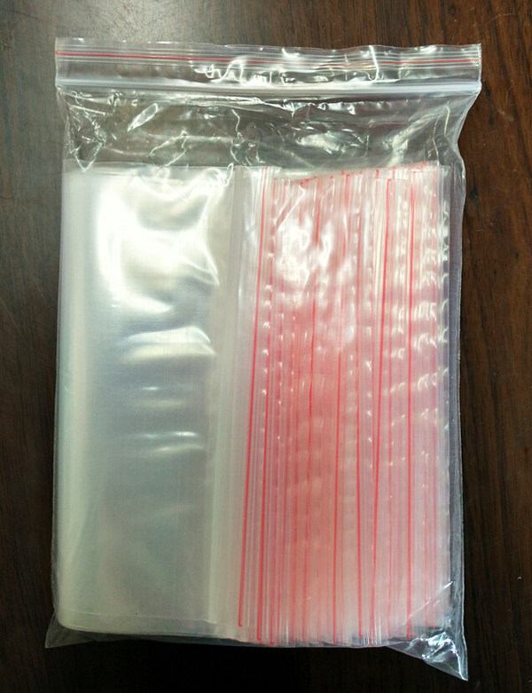 Thicken self - sealed bag 20*29CM double side 12 - wire sealing bag Clamp bag Transparent bag 50 bag bag