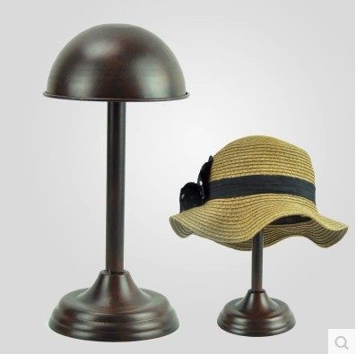 European style wrought iron adult wig hat window display bracket child mother and baby shop special display hat holder hat brace
