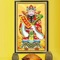 God of Wealth in 3D lập thể khâu khâu khâu thần mới của Wealth Dòng đính cườm phòng khách - Công cụ & phụ kiện Cross-stitch mua tranh thêu chữ thập