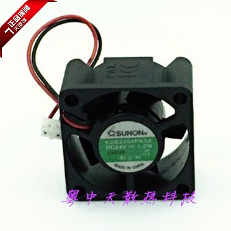Original fit SUNON KDE2404PKS2 24V 1 2W 2W 4CM 4020 4020 2 Line Cooling Fan