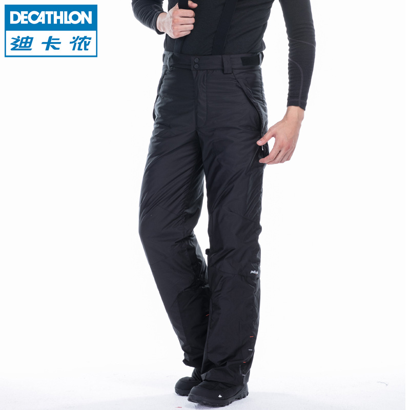 迪卡侬 男式 加厚防风防水压膜保暖滑雪裤下装 保暖裤 WED'ZE