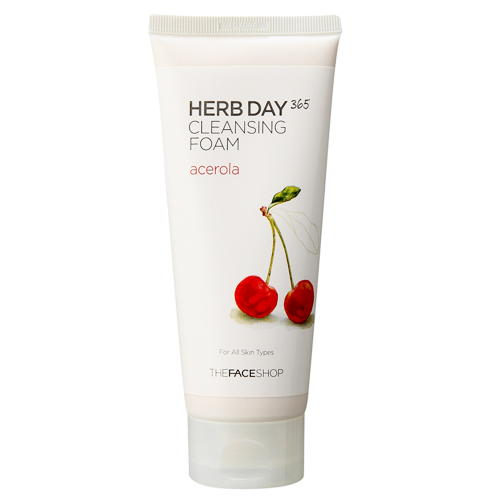 韩国The Face Shop樱桃洗面奶170ml  清洁滋润补水保湿