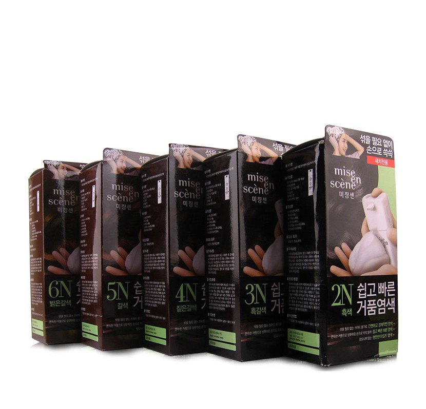 韩国正品 Amore/爱茉莉美妆仙 泡沫染发剂染发膏 快捷 2N-6N全