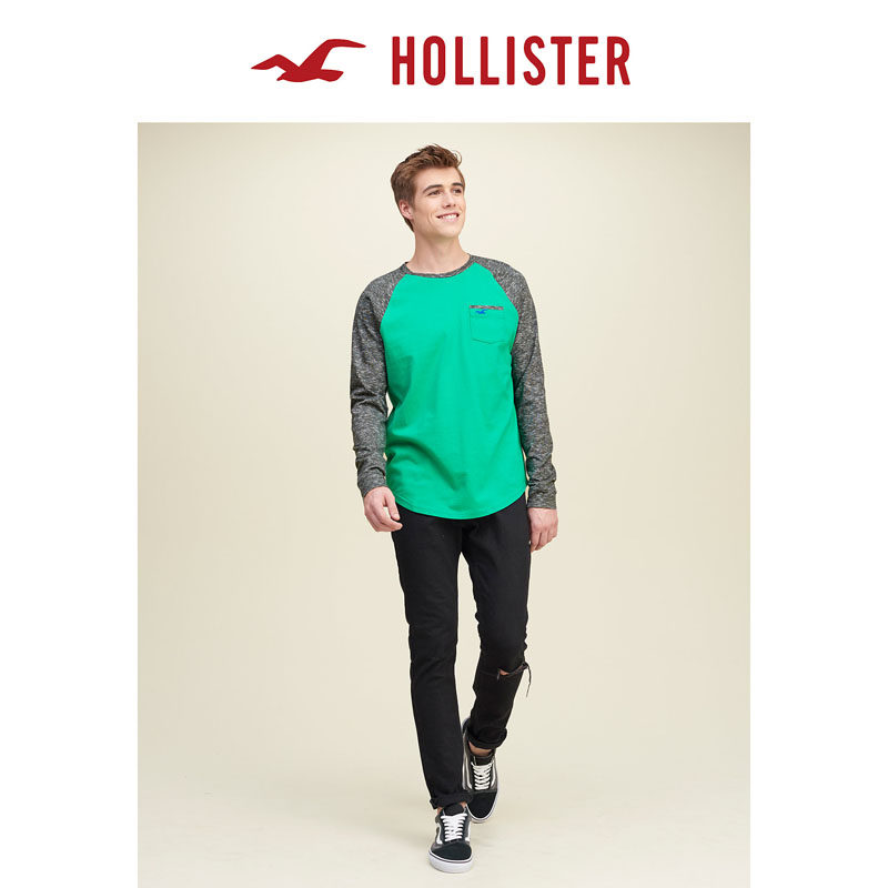Hollister 拼色口袋 T 恤 男 116184