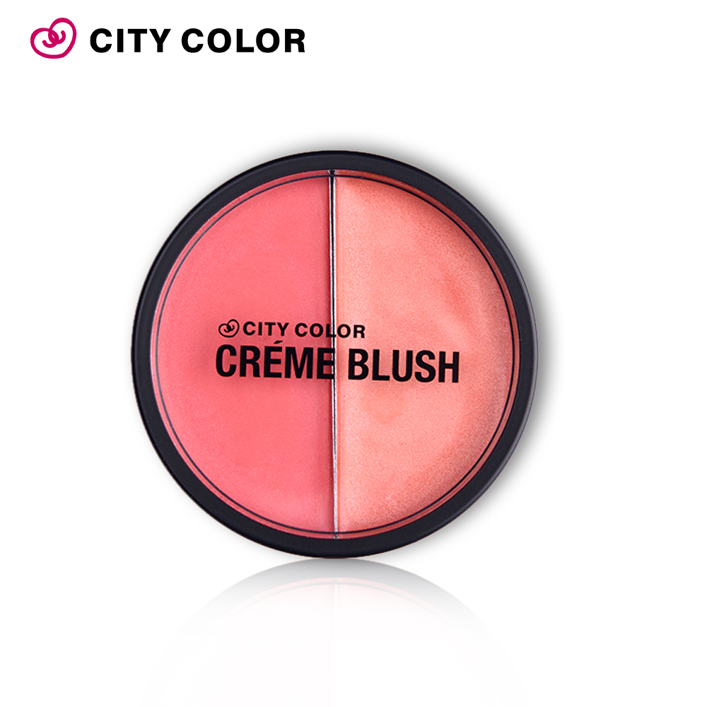 city color/城彩 光雾缤纷系列双色腮红持久保湿立体服帖腮红膏