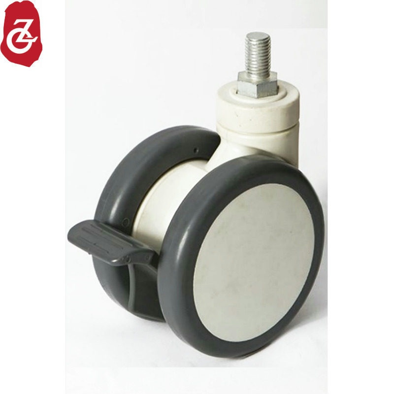 The shopkeeper recommends the crown caster 5 inch medical bed cabinet nurse cart wheel double silent brake universal wheel