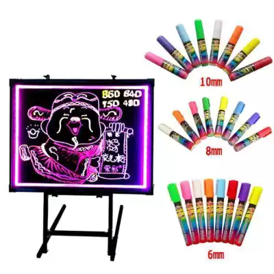 Imported fluorescent board special color pen watercolor fluorescent pen easy to wipe Magnetic blackboard whiteboard dust-free pen