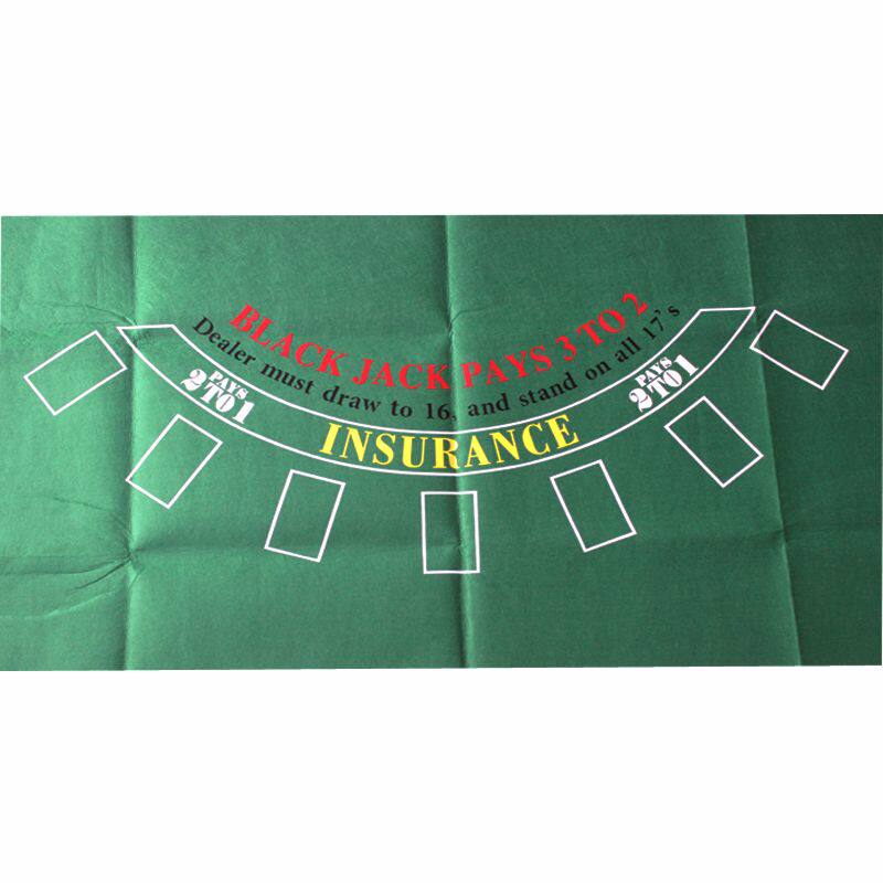 Texas Hold'em Tablecloth Baccarat tablecloth Blackjack green non-woven 90*180 game tablecloth Flannel mat