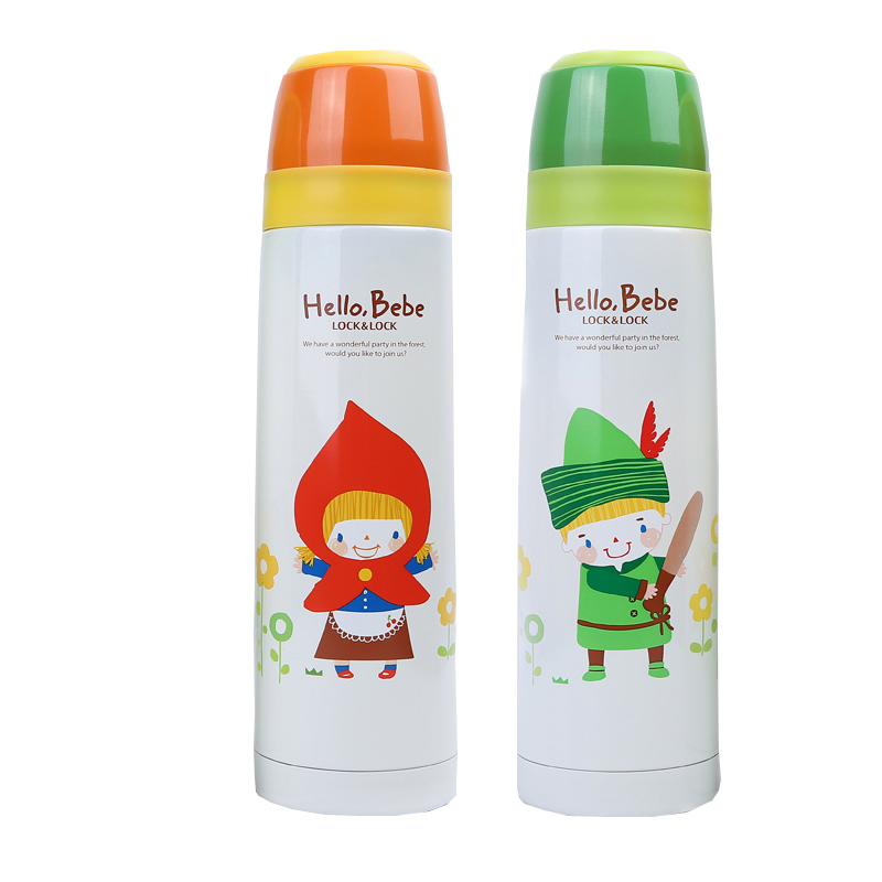 乐扣乐扣HelloBebe好朋友不锈钢儿童保温杯 直饮杯500ml HBB302