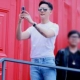 Ngôi sao nam Chen Weizhen Zhang Yi với chiếc áo thun ngắn mùa hè màu rắn, ngắn tay phiên bản Hàn Quốc của chiếc áo đôi rộng cỡ lớn thời trang nam Áo khoác đôi