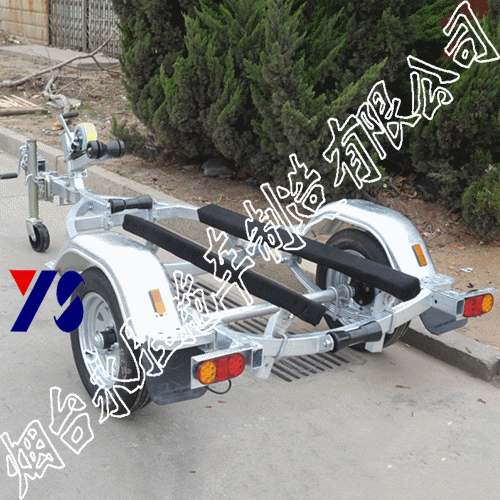 Yantai Yongsheng trolley vertical water mouse single motorboat trolley bracket yacht trolley road sub-boat trolley