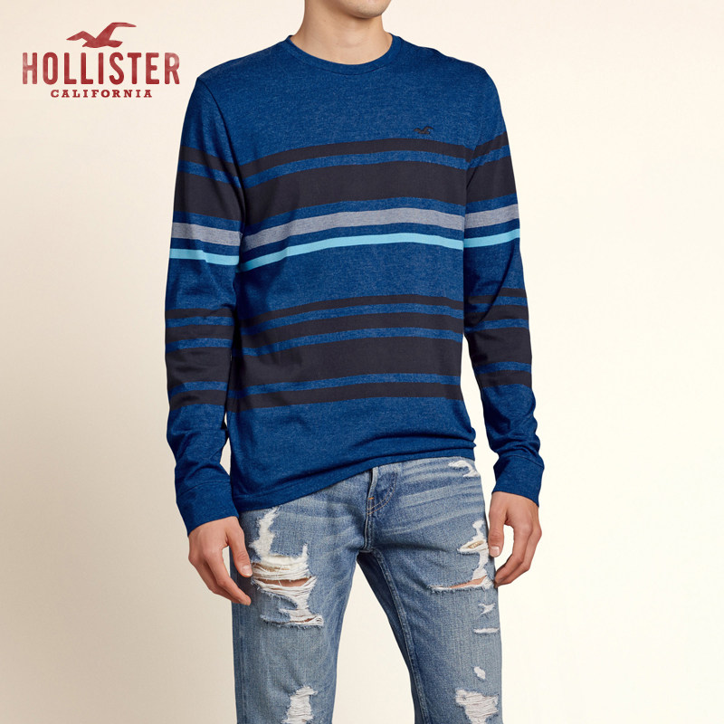 Hollister 条纹圆领 T 恤 男 106979