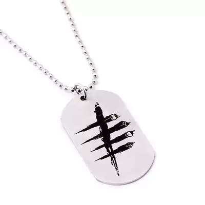 Dead by Daylight dawn killer perimeter stainless steel necklace game alloy keychain arms pendant