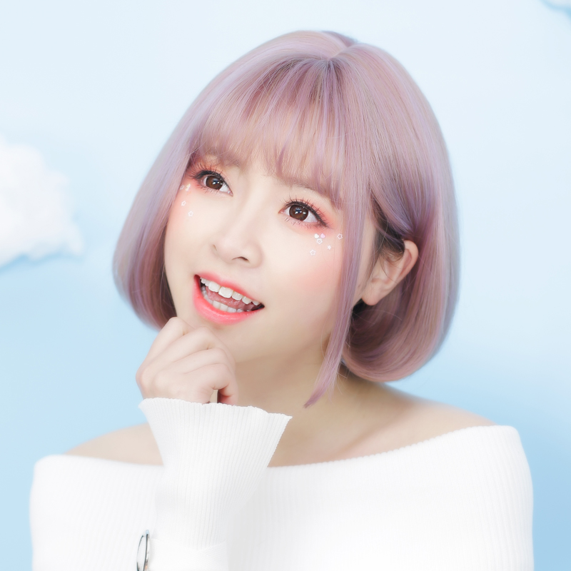假发女短发短卷发bobo头韩国空气刘海梨花头自然逼真内扣假发套女