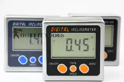 Mini digital display inclinometer tilt box angle gauge goniometer goniometer screw distance ruler level with strong magnetic
